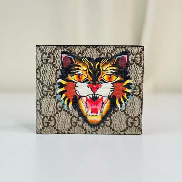 Gucci GG Logo Supreme Limited Edition Wallet Iconic Tiger Design - Picture 1 of 5